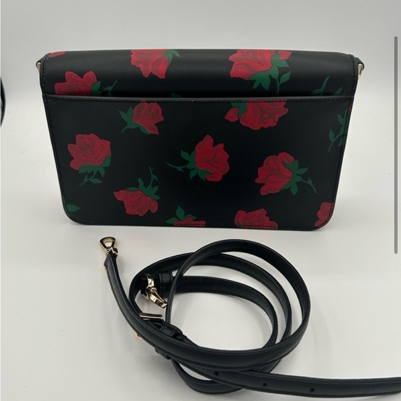 Kate Spade Black and Red Roses Disney Beauty And The Beast Bag NWOT - Picture 3 of 4